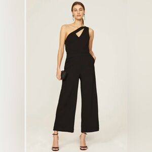 RACHEL Rachel Roy Black One-Shoulder Jumpsuit